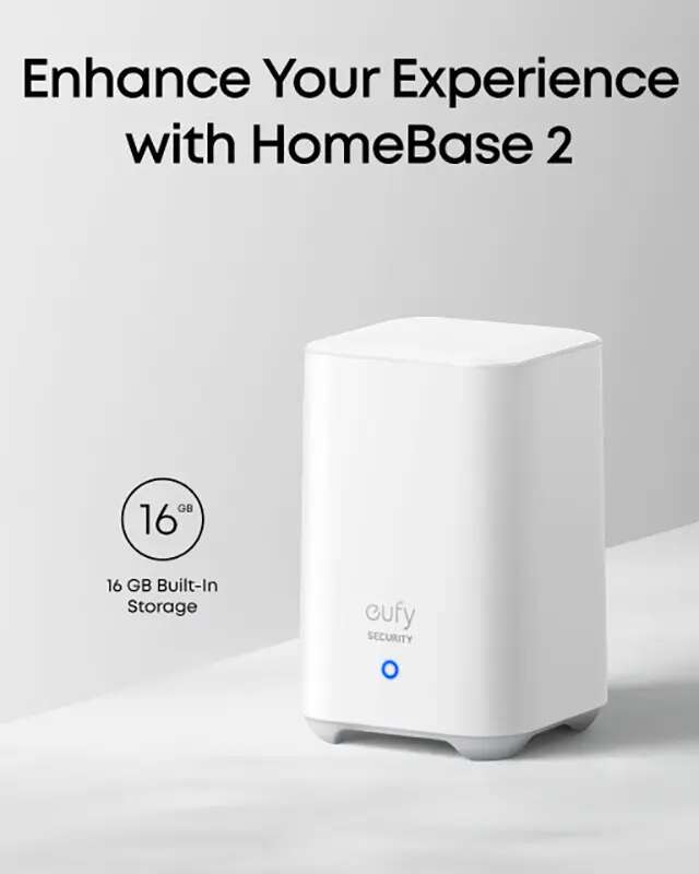 EufyCam E40 2-kamera sikkerhetssett med HomeBase 2