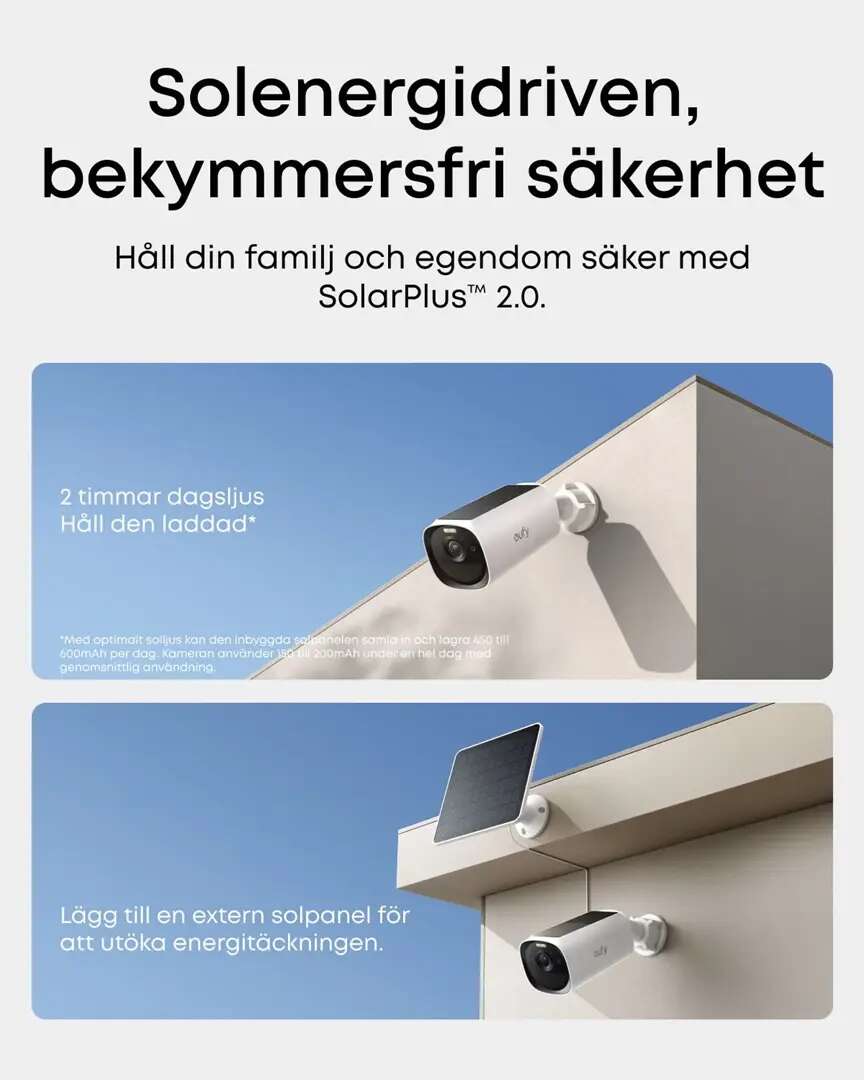 EufyCam E40 4-kamera sett med HomeBase S380