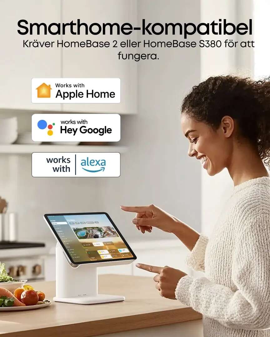 EufyCam E40 4-kamera sett med HomeBase S380
