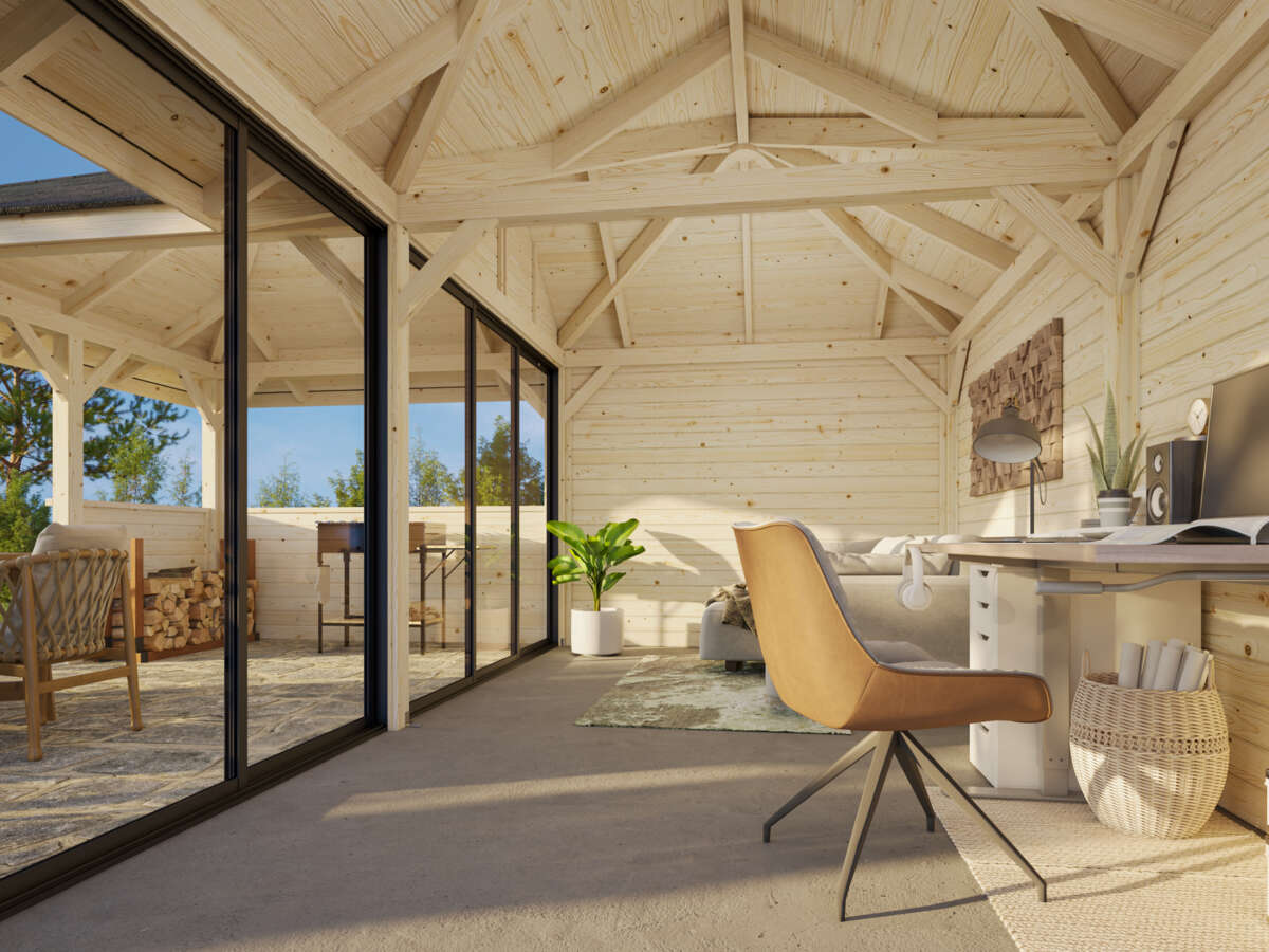 Palmako Bianca 223 hagestue 24,9 m² Slide