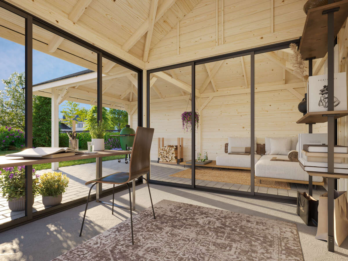 Palmako Bianca 212 hagestue 24,9 m² Slide