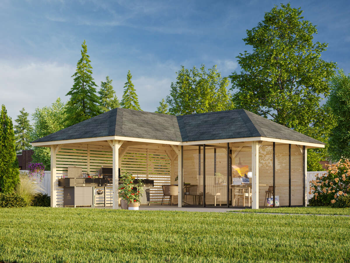 Palmako Bianca 211 hagestue 24,9 m² Slide