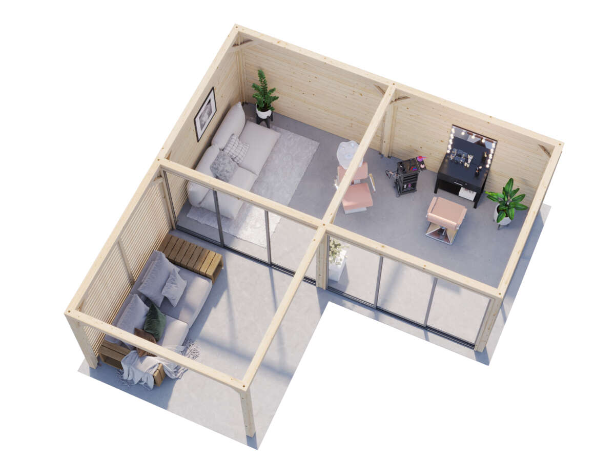 Palmako Lenna 414 hagestue 24,9 m² Slide