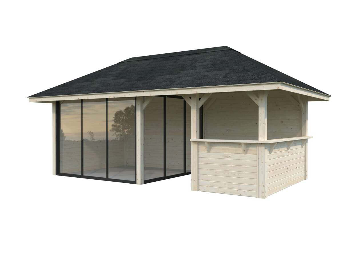 Palmako Bianca 207 hagestue 16,6 m² Slide