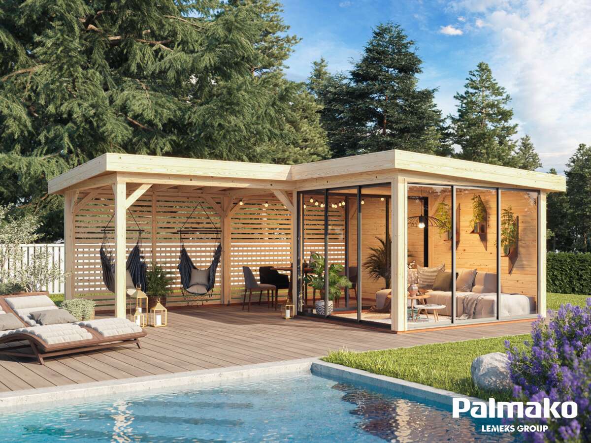 Palmako Lenna 411 hagestue 24,9 m² Slide