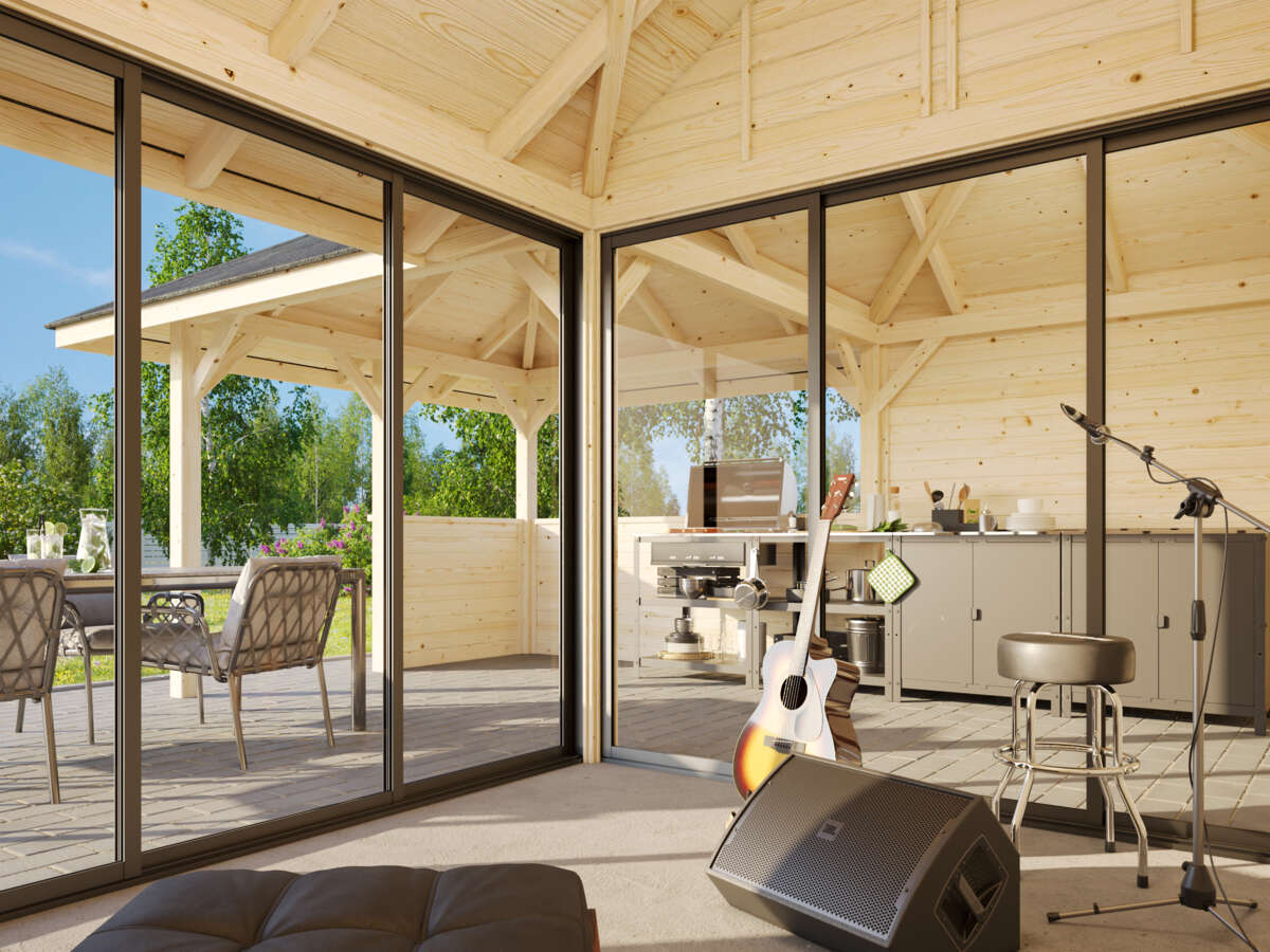 Palmako Bianca 209 hagestue 24,9 m² Slide