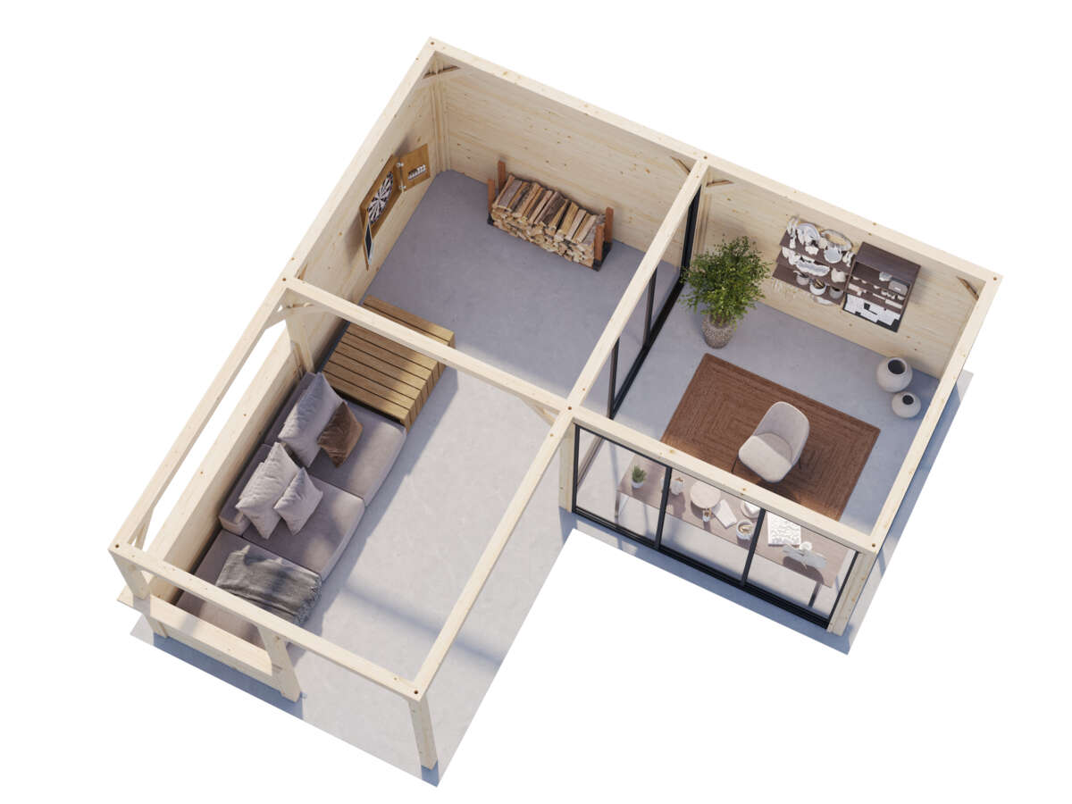 Palmako Bianca 210 hagestue 24,9 m² Slide