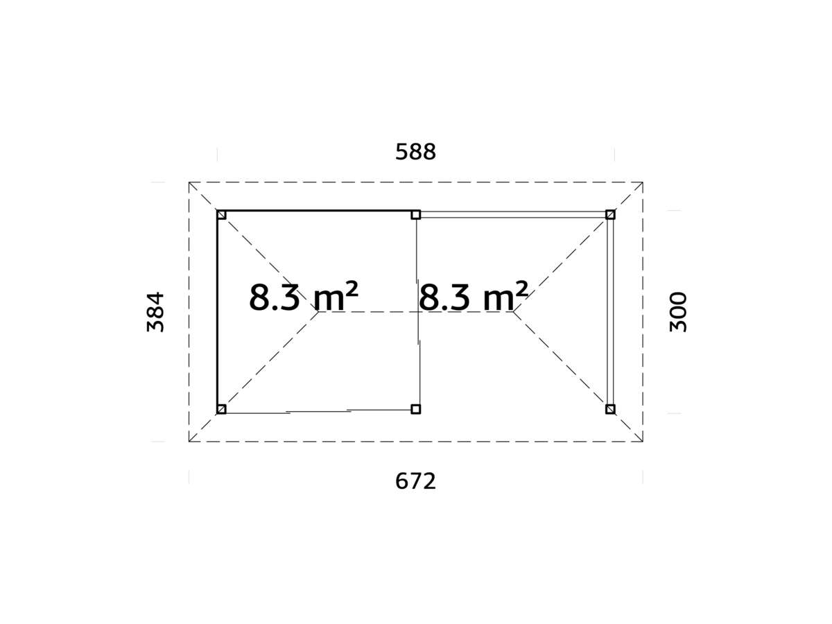 Palmako Bianca 203 hagestue 16,6 m² Slide