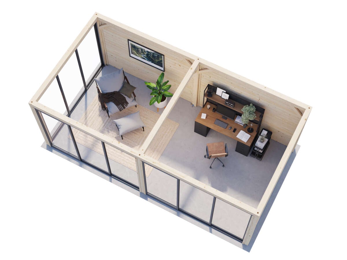 Palmako Bianca 202 hagestue 16,6 m² Slide