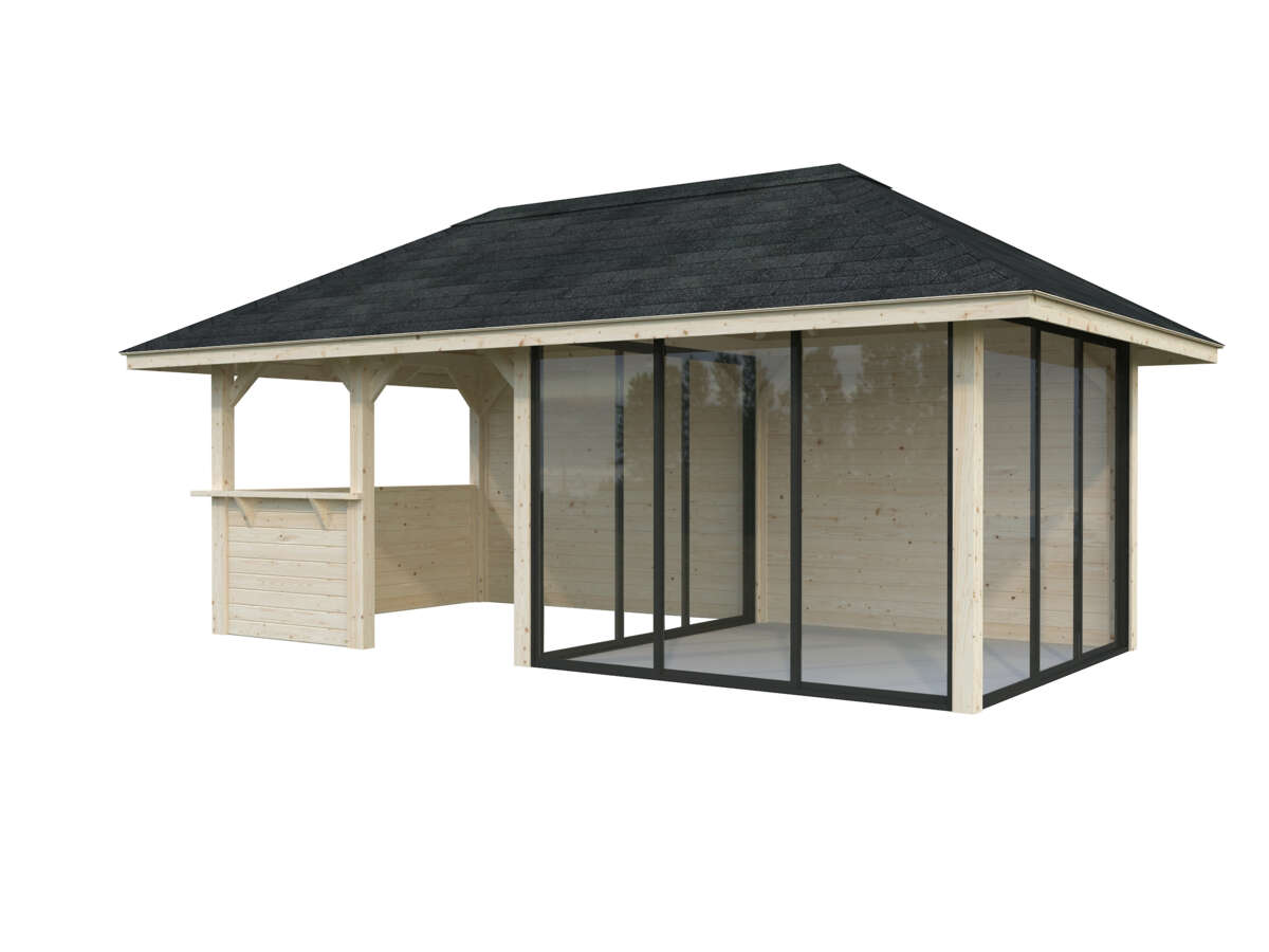 Palmako Bianca 208 hagestue 16,6 m² Slide