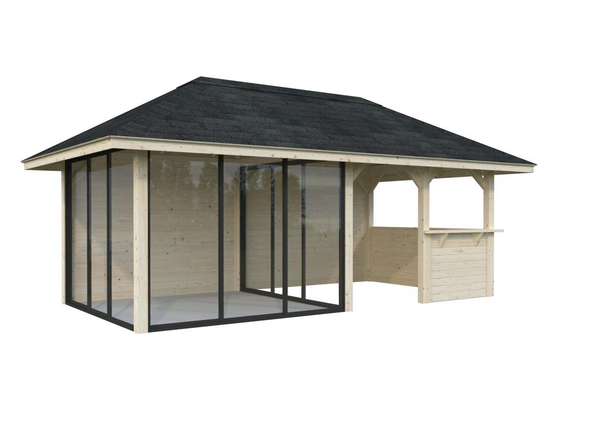 Palmako Bianca 208 hagestue 16,6 m² Slide