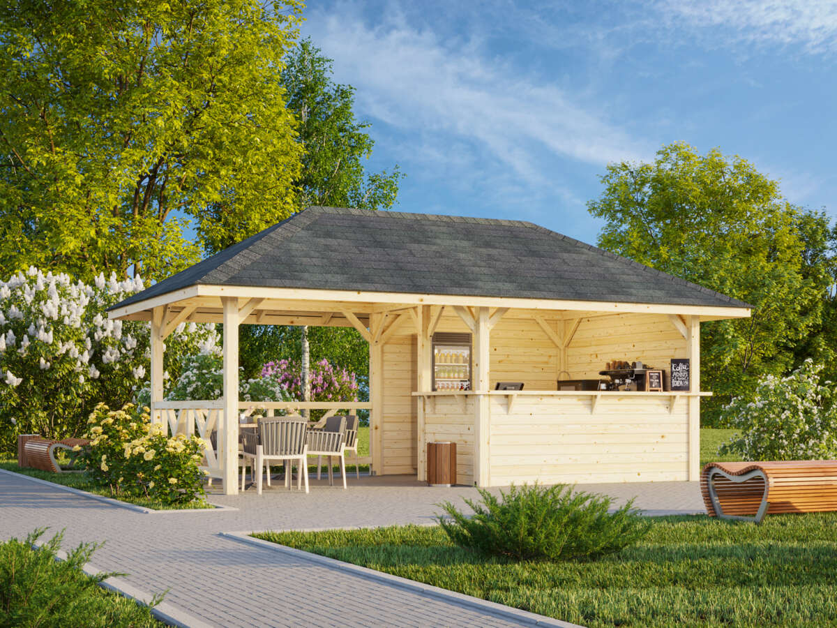 Palmako Bianca 110 paviljong 16,6 m²
