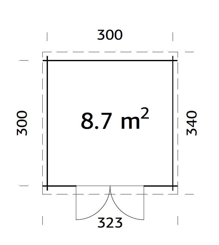Palmako Ella hagestue 8,7 m2