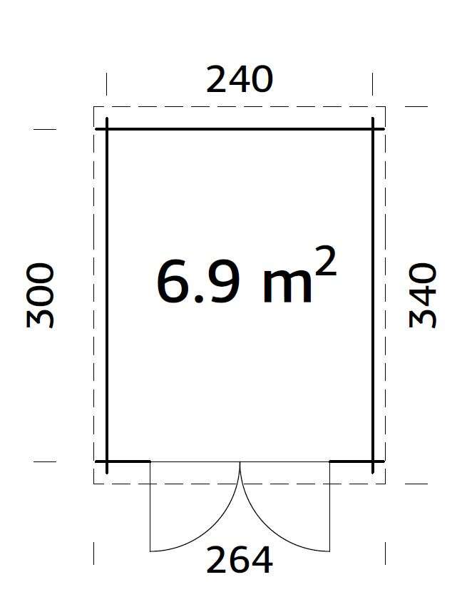 Palmako Ella hagestue 6,9 m2