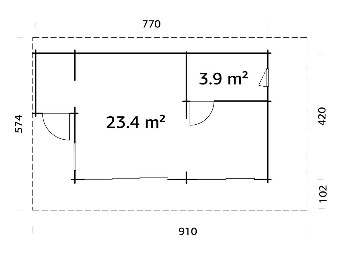 Palmako Cecilia gjestehytte 27,3 m2
