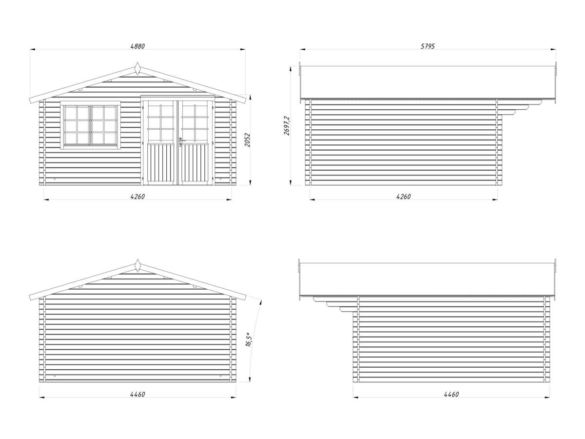 Palmako Britta gjestehytte 17,5 m2