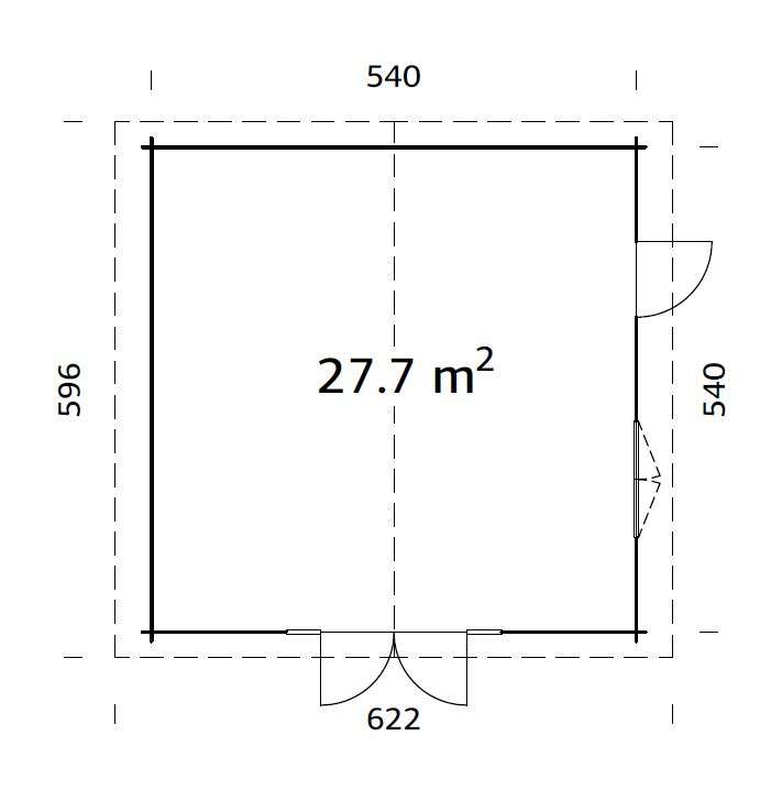 Palmako Irene gjestehytte 27,7 m2