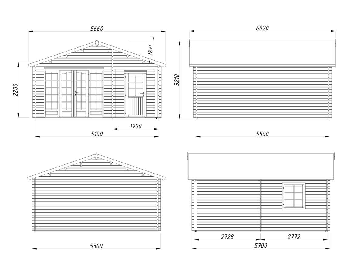 Palmako Irene gjestehytte 21,9+5,2 m2