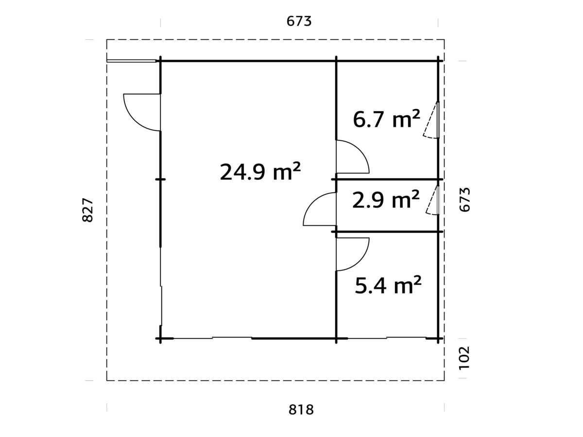 Palmako Cecilia gjestehytte 39,9 m2