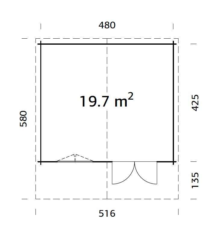 Palmako Britta gjestehytte 19,7 m2