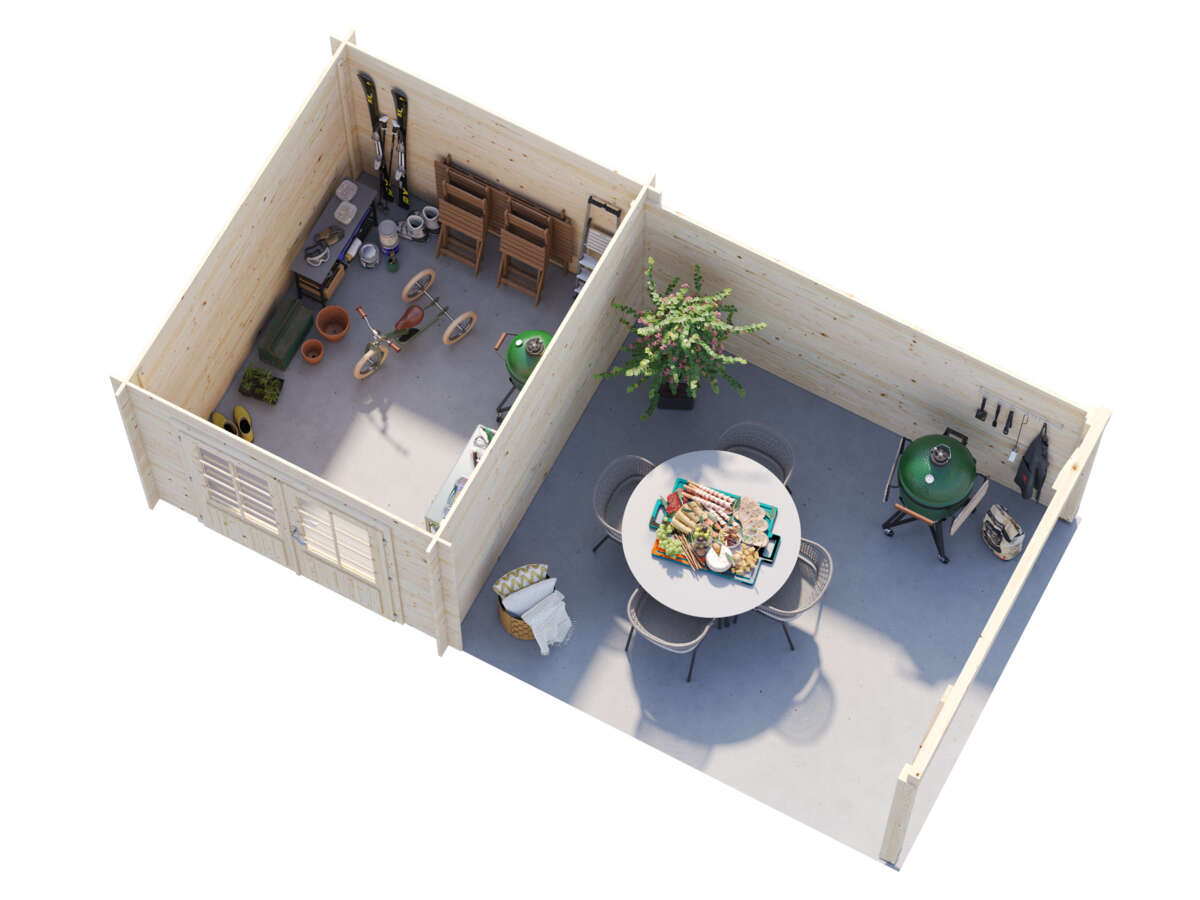 Palmako Ella hagestue Ella 6,9+10,0 m2