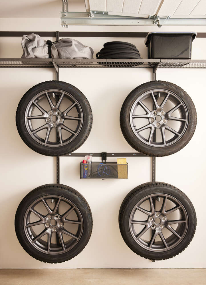 Elfa Garage+ matt grey 52 knektinnsats 2-pk