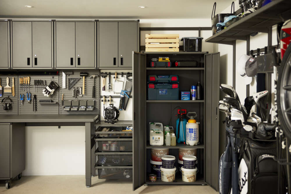 Elfa Garage+ graphite hjul til underskap 4-pk