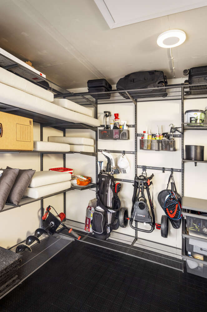 Elfa Garage+ graphite adapter til forlengelsesskinne