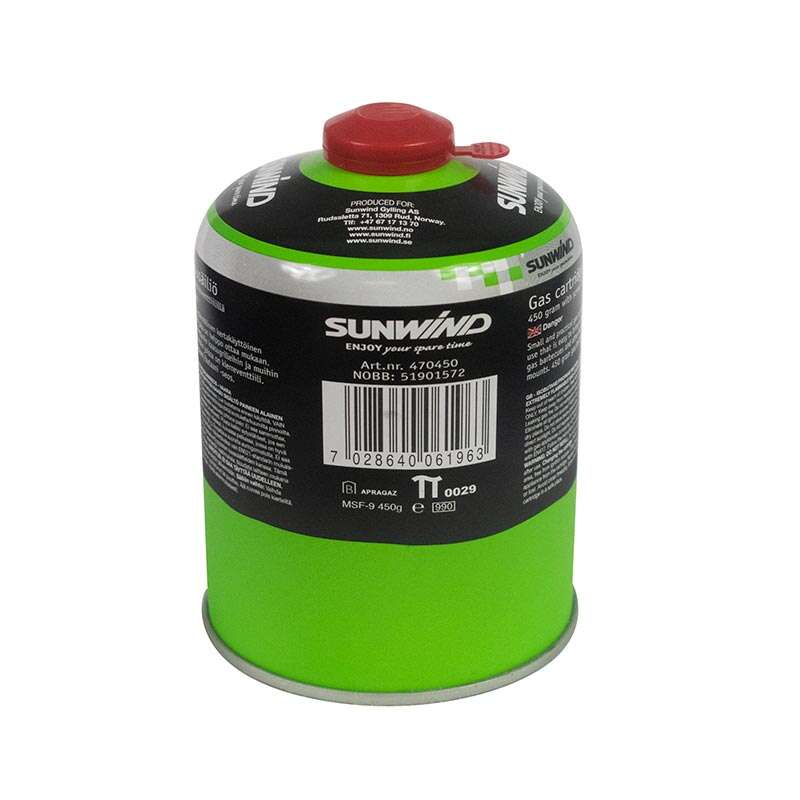 Sunwind gassboks m/skrufeste 450 gr