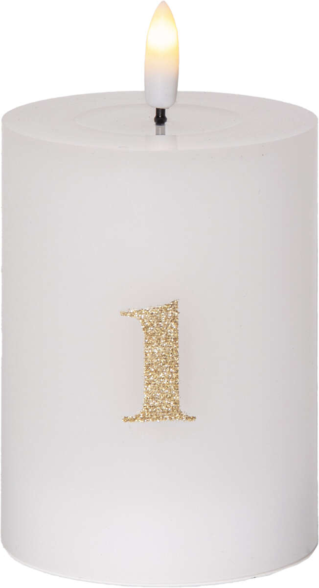 Flamme advent bateri kubbelys