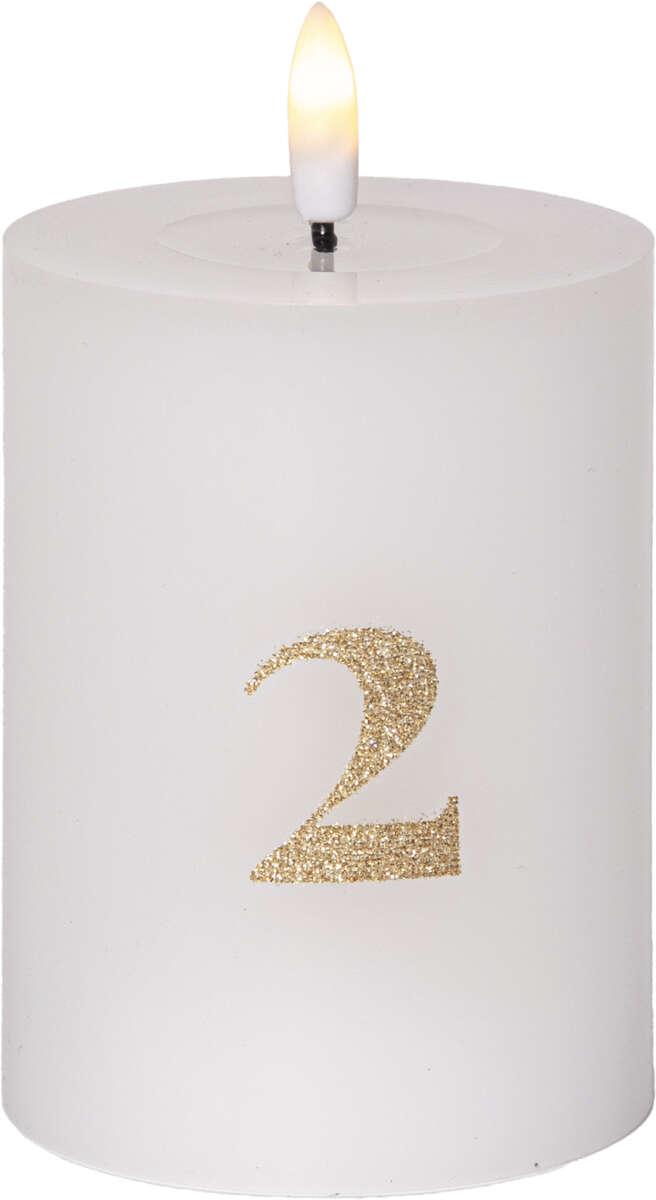 Flamme advent bateri kubbelys