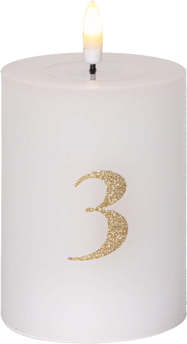 Flamme advent bateri kubbelys