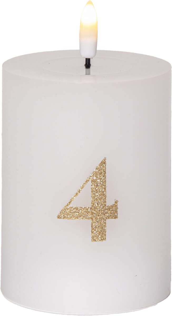 Flamme advent bateri kubbelys