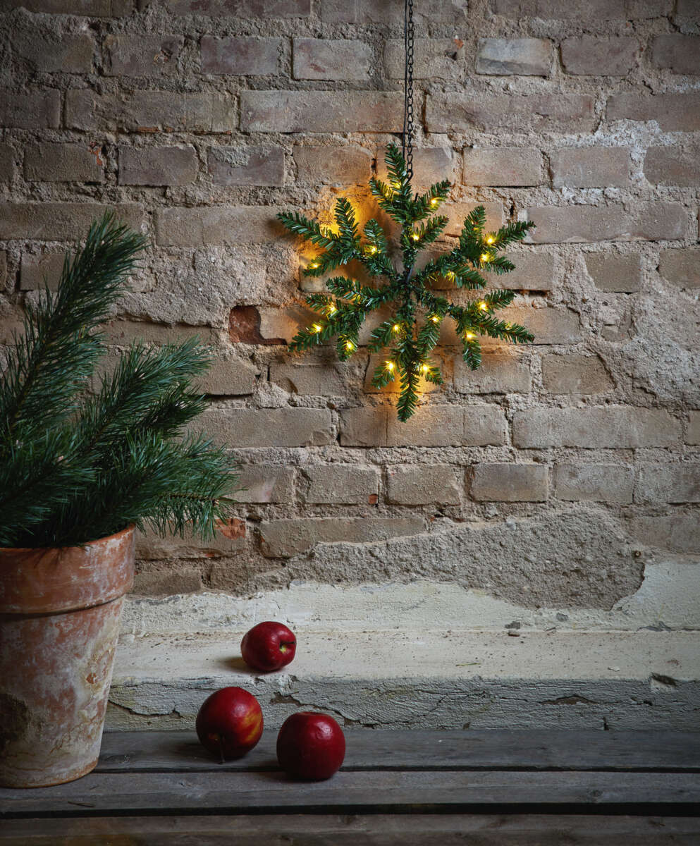 Snowflake LED-lys utendørs adventsstjerne
