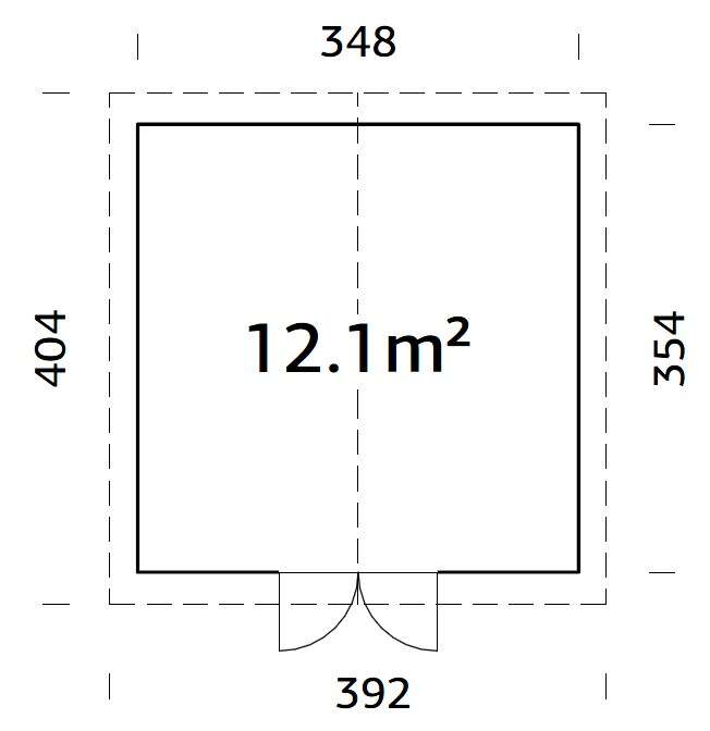 Palmako Lucas redskapsbod 12,1 m2