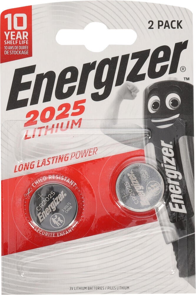 Energizer® Lithium CR2025 batterier