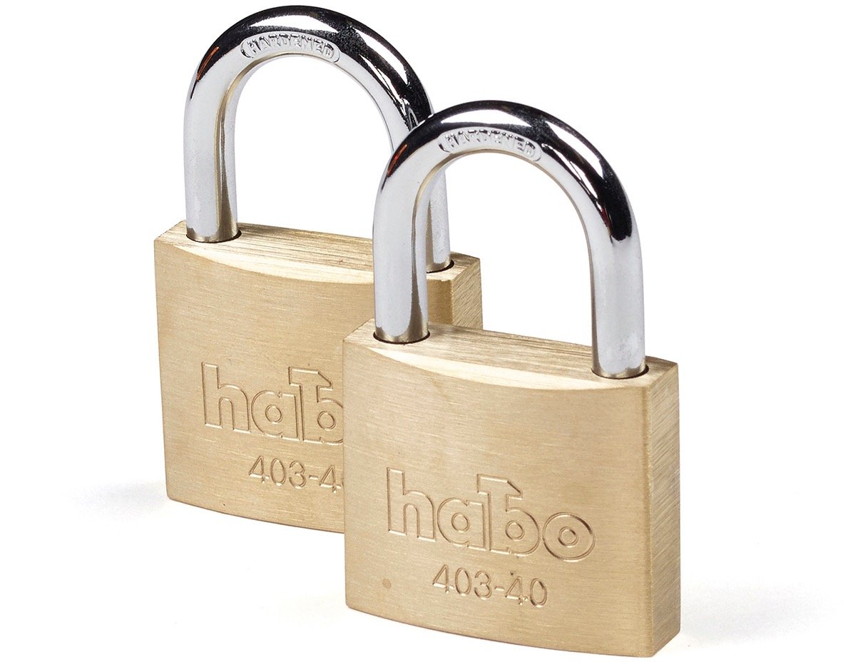 Habo Hengelås 403-40 Twin Messing