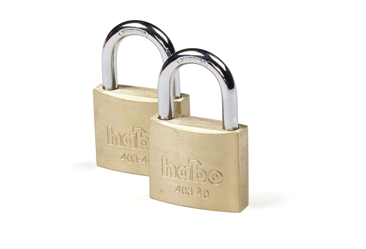 Habo Hengelås 403-40 Twin Messing