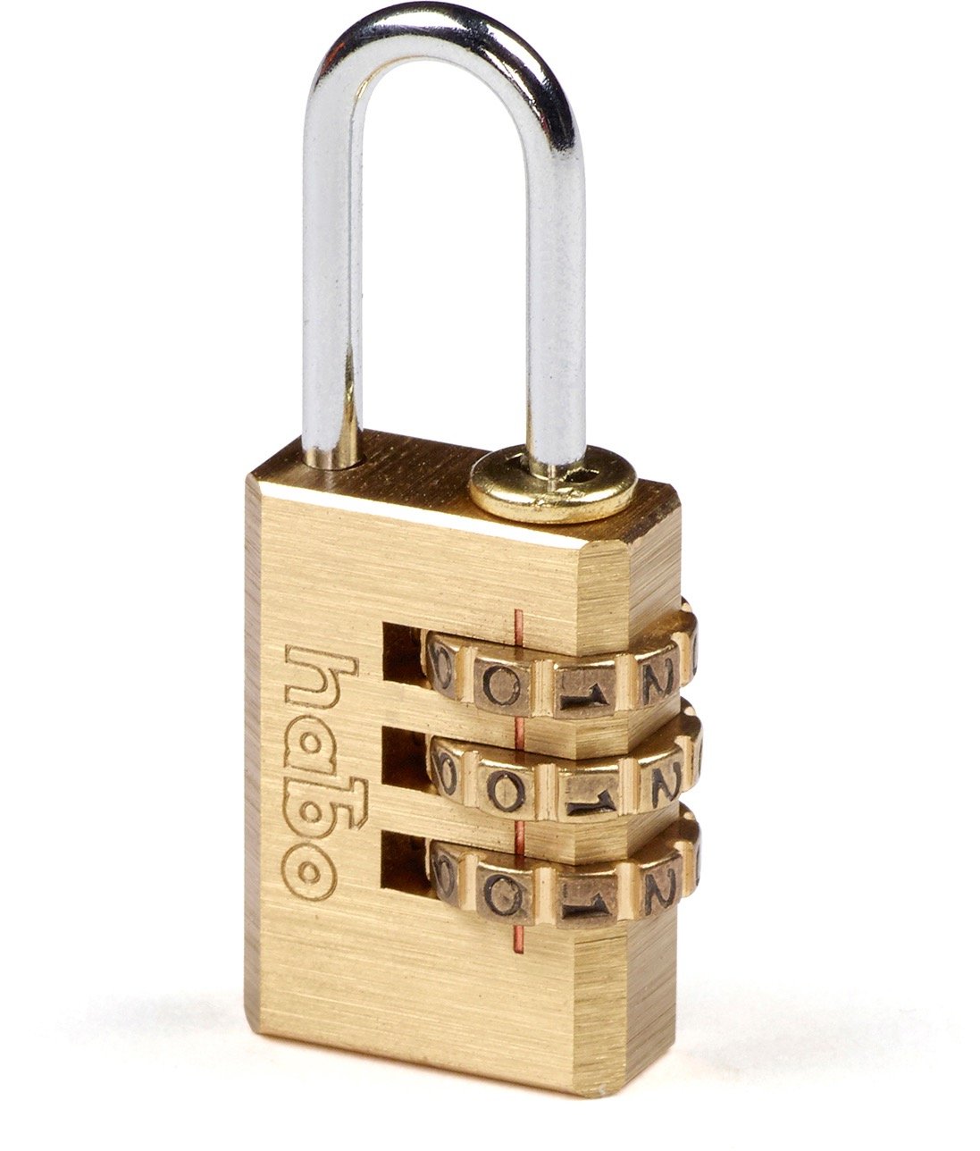 Habo Hengelås med Kode 203-21 Messing