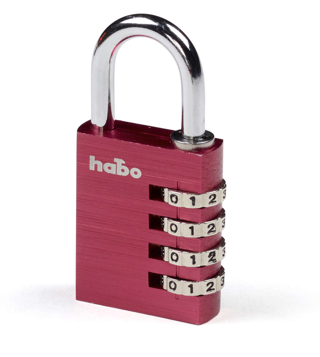 Habo Hengelås med Kode 203-40 Rød Aluminium