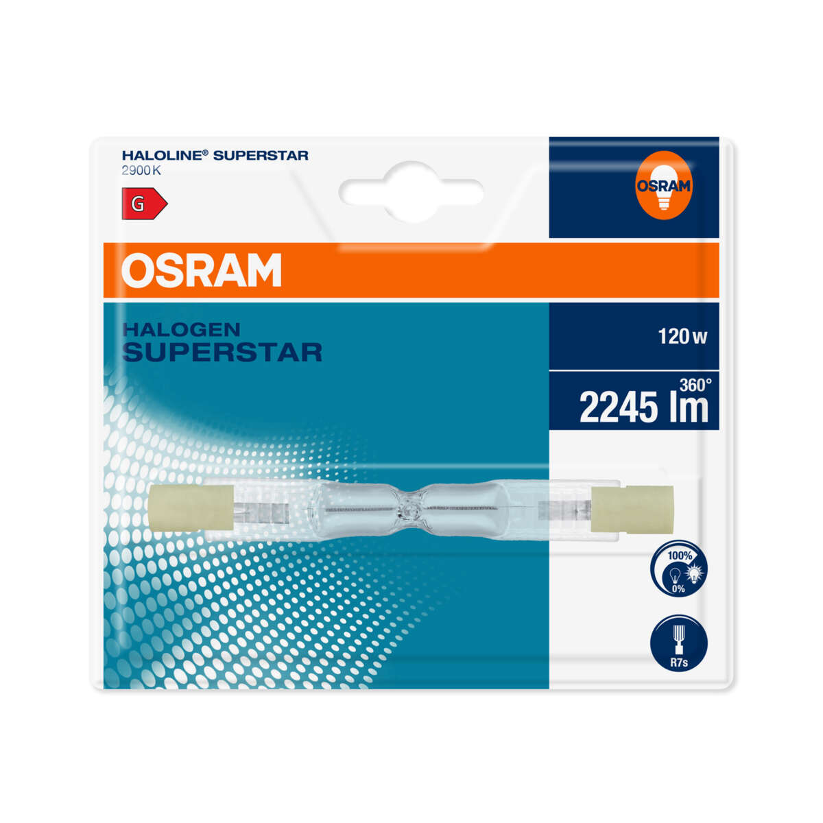 OSRAM halogen haloline 120w eco r7s 74.9 bli1
