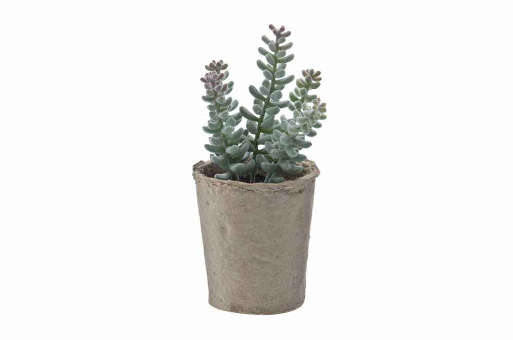 Kunstig plante med pappotte