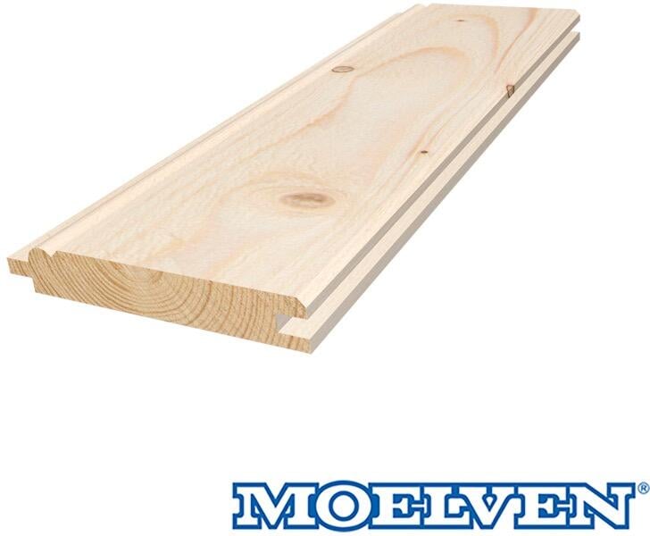 19x120 enkeltfals ubehandlet sveitserkledning