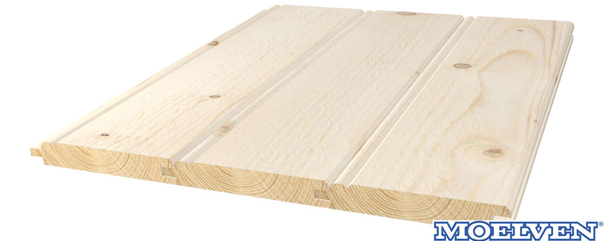 19x120 enkeltfals ubehandlet sveitserkledning