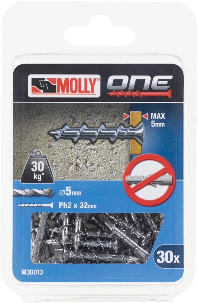 Molly ankerskrue 5x32 mm 30 stk