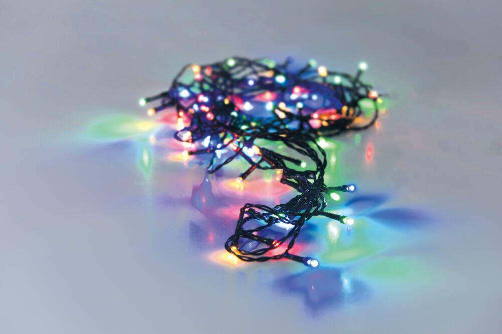 Lysslynge med 240 fargede LED-lys