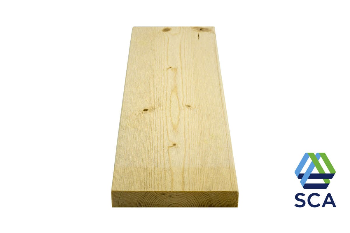 16x98 rektangulær ubehandlet gran kledning