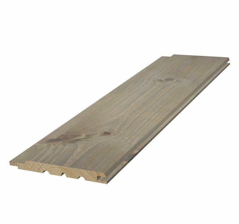 13x145 Skygge skrå panel beiset