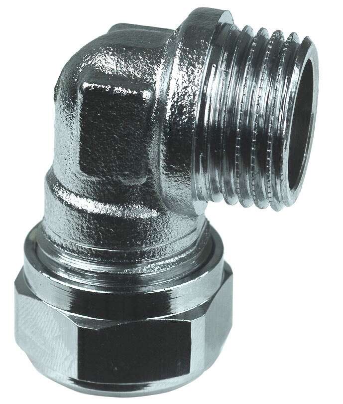 Nippel dobbel metall R15 utvendige gjenger