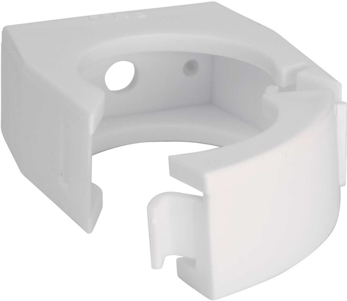 Rørklemme hvit 40mm abs